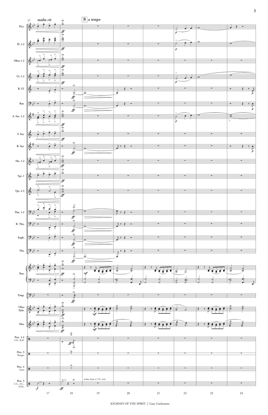 Journey of the Spirit Journey of the Spirit Concert Band scores gallery preview page 5