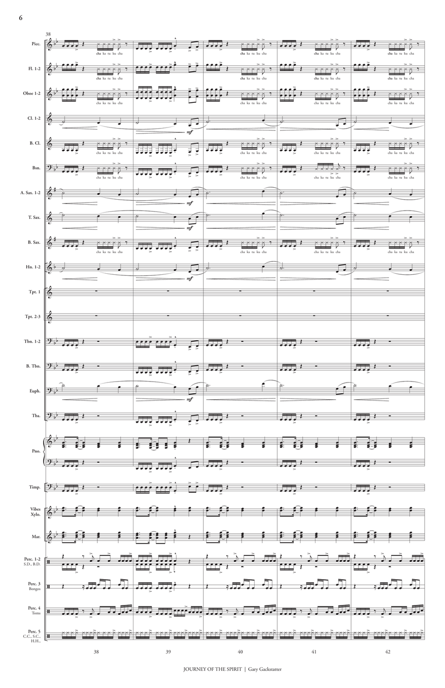 Journey of the Spirit Journey of the Spirit Concert Band scores gallery preview page 8