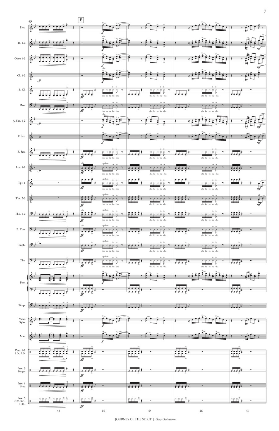 Journey of the Spirit Journey of the Spirit Concert Band scores gallery preview page 9