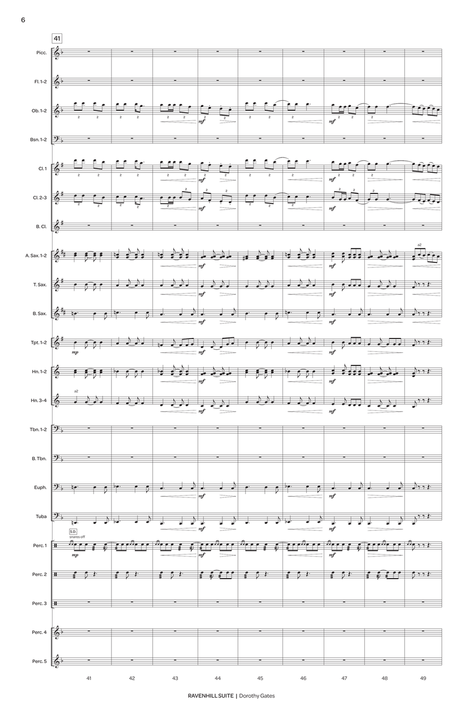 Ravenhill Suite (score only) Concert Band scores gallery preview page 8