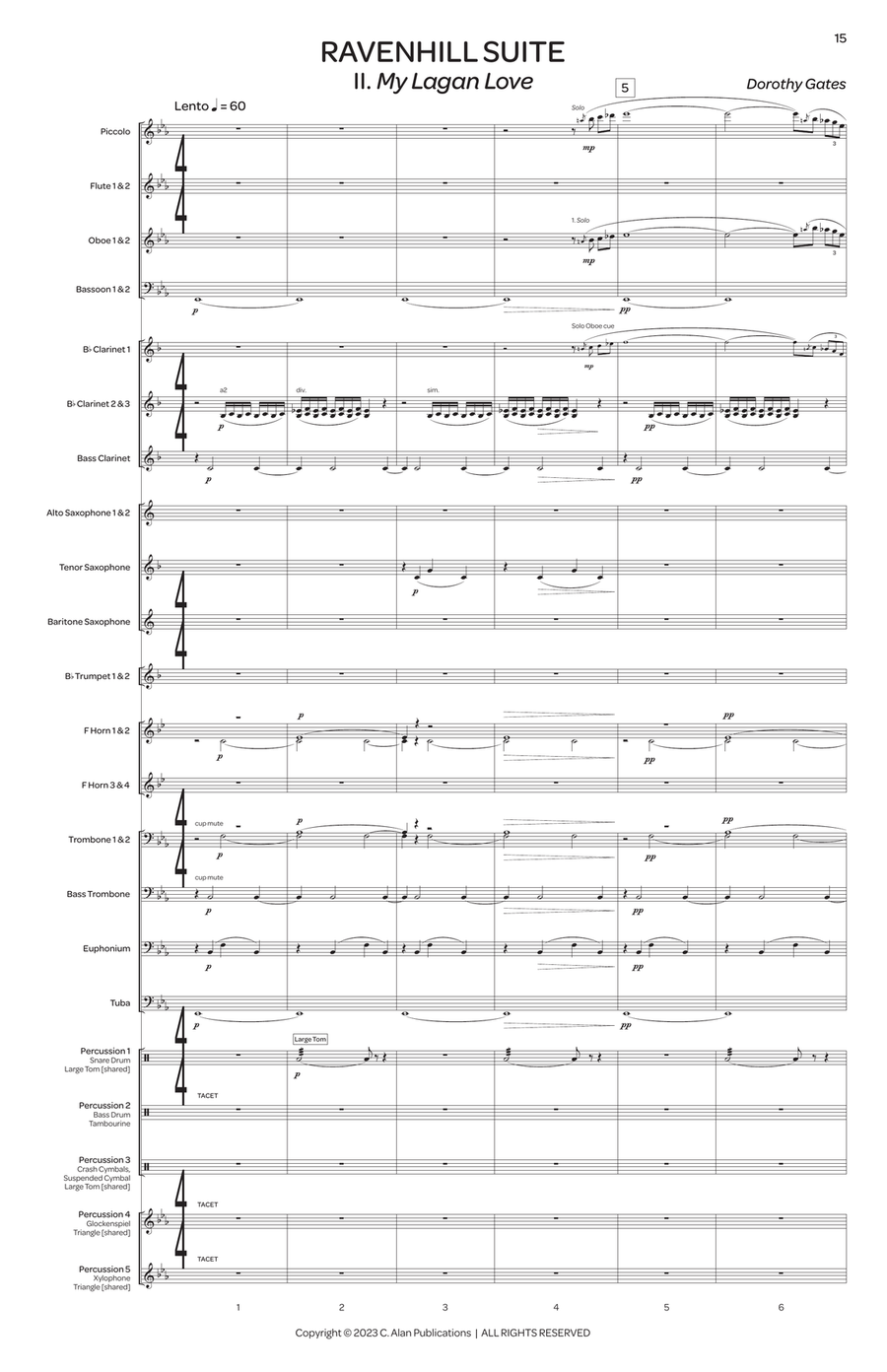 Ravenhill Suite (score only) Concert Band scores gallery preview page 9