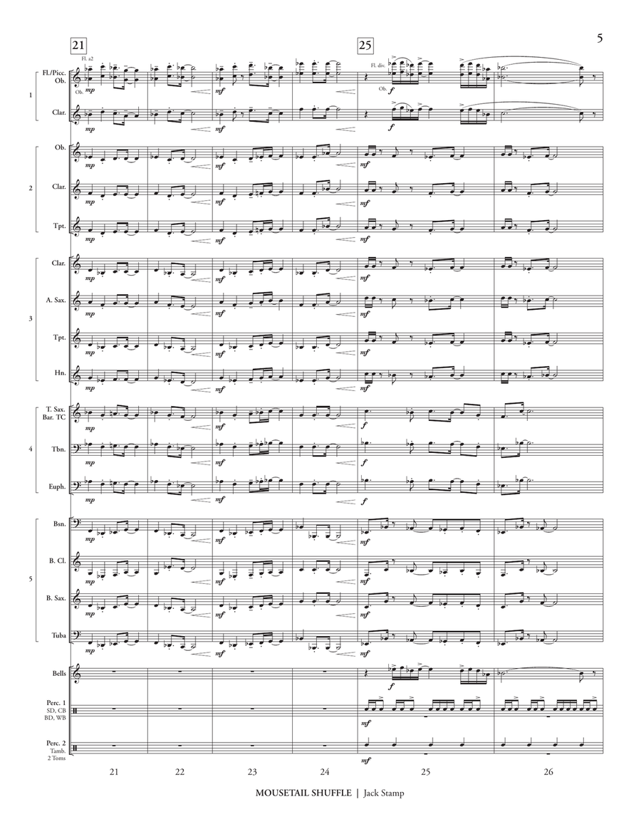 Mousetail Shuffle (transposed score) Score scores gallery preview page 7
