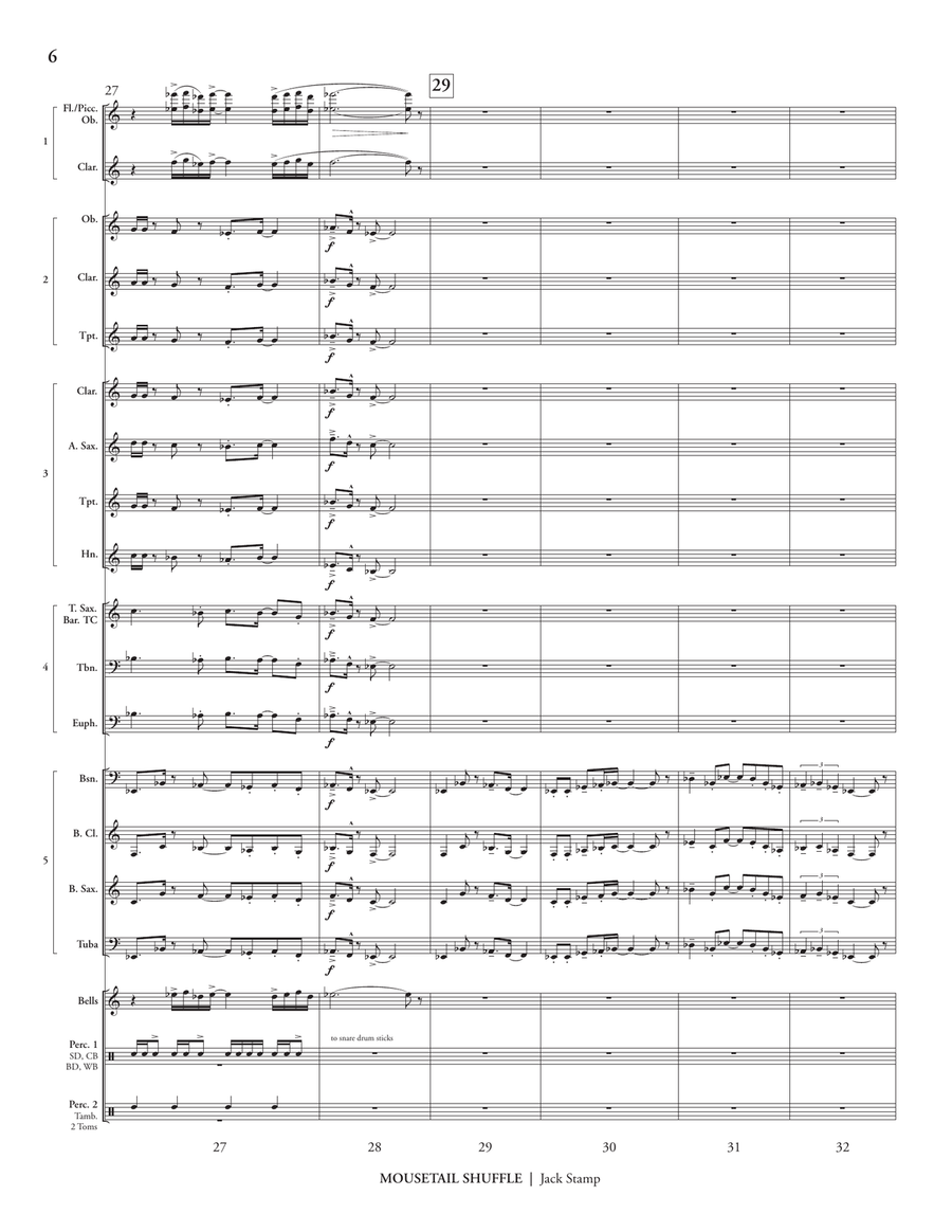 Mousetail Shuffle (transposed score) Score scores gallery preview page 8