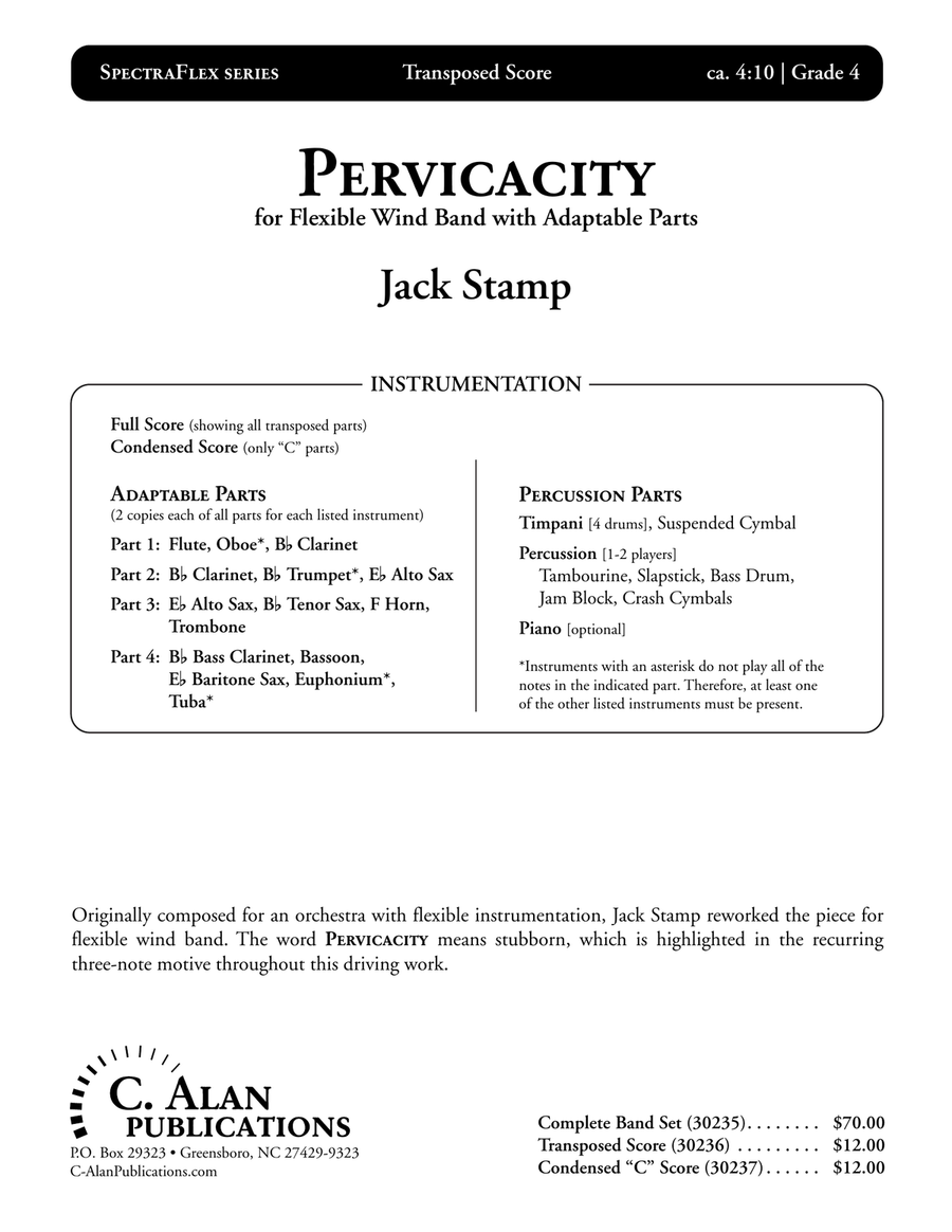 Pervicacity (4+-part flex) Score scores gallery preview page 2