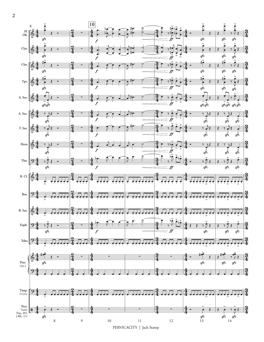Pervicacity (transposed score) Score scores gallery preview page 4