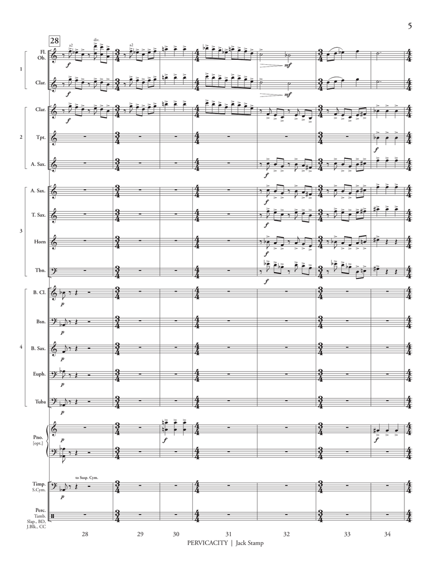 Pervicacity (transposed score) Score scores gallery preview page 7