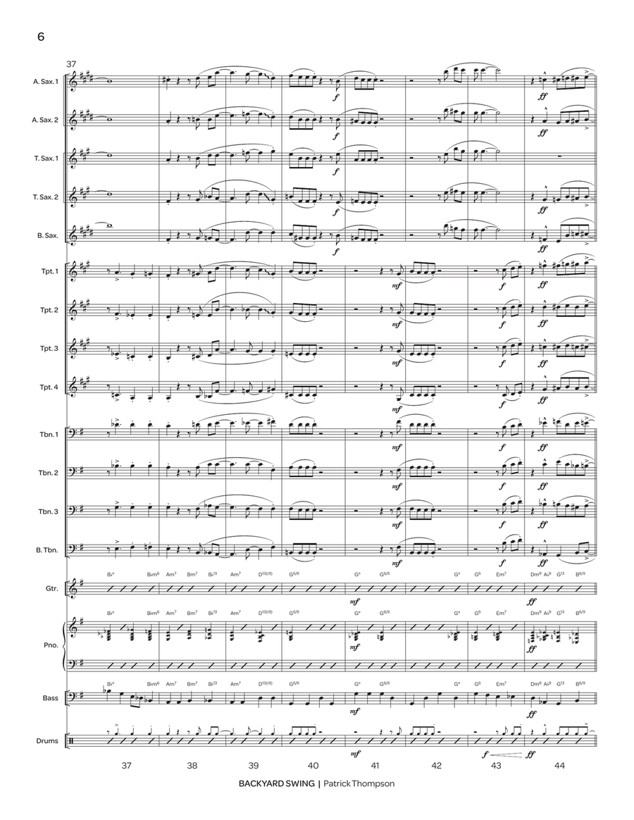 Backyard Swing Backyard Swing Jazz Ensemble scores gallery preview page 8