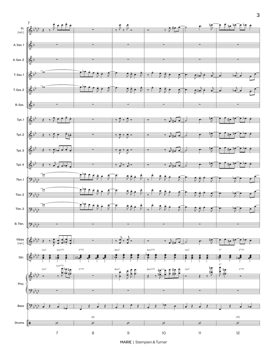 Marie Marie Jazz Ensemble scores gallery preview page 3