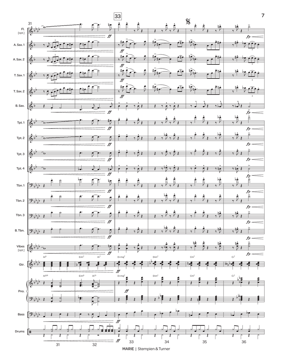 Marie Marie Jazz Ensemble scores gallery preview page 7