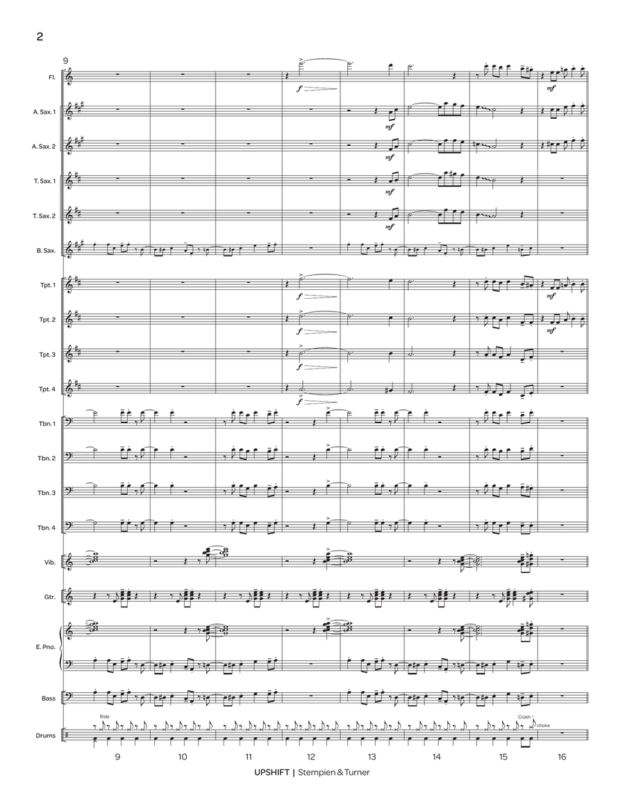 Upshift (score only) Upshift (score only) Jazz Ensemble scores gallery preview page 4