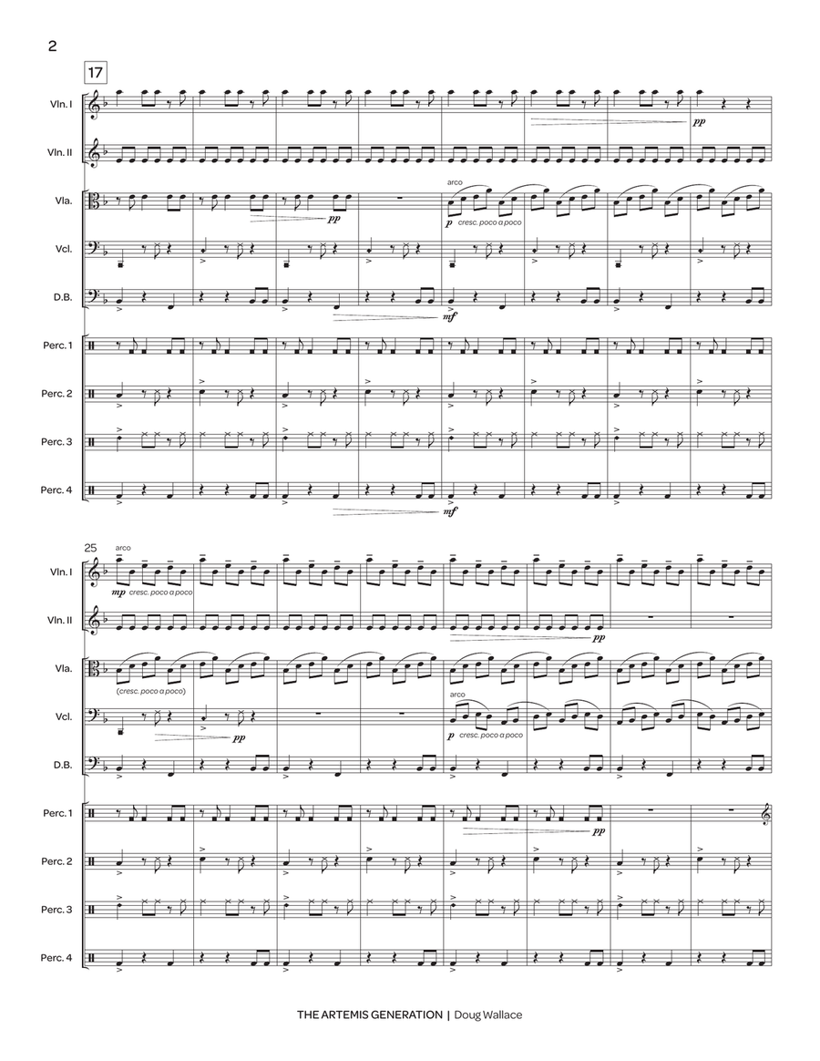 The Artemis Generation (orchestra set) String Orchestra scores gallery preview page 3