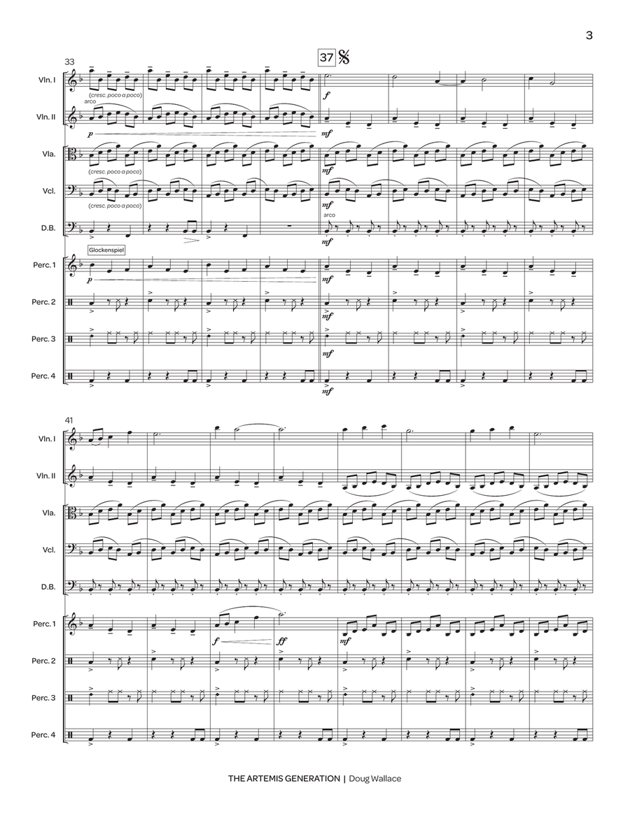 The Artemis Generation (orchestra set) String Orchestra scores gallery preview page 4
