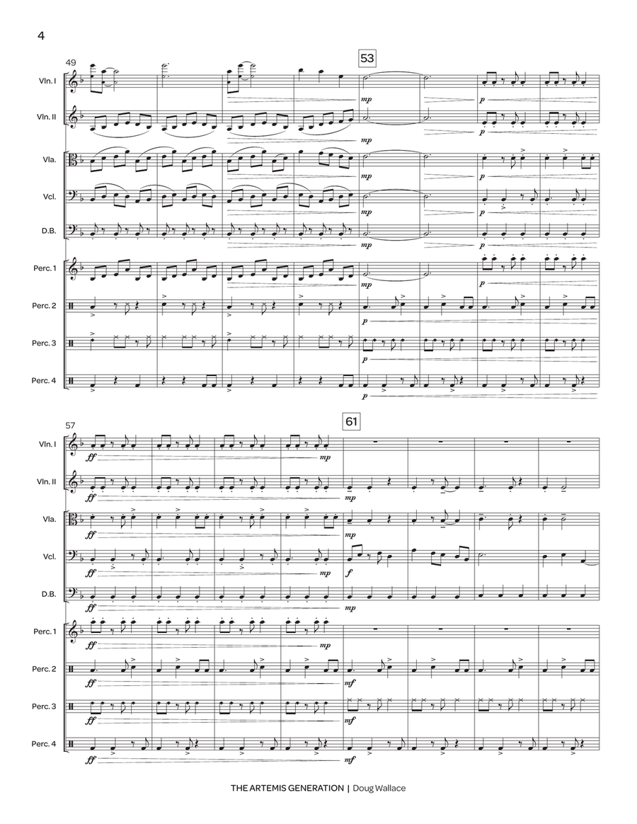 The Artemis Generation (orchestra set) String Orchestra scores gallery preview page 5