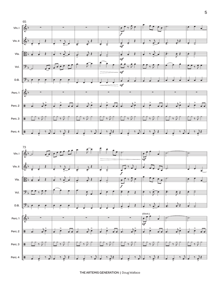 The Artemis Generation (orchestra set) String Orchestra scores gallery preview page 6
