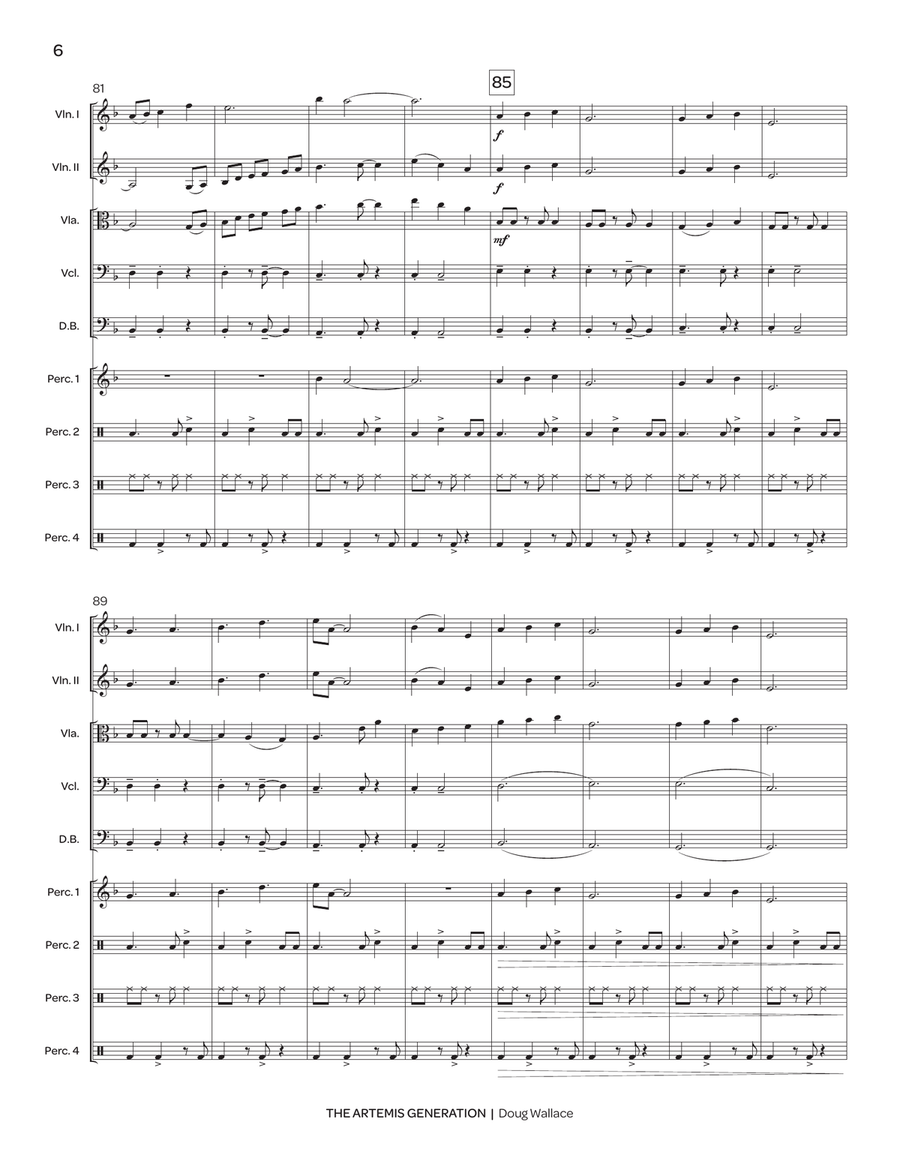 The Artemis Generation (orchestra set) String Orchestra scores gallery preview page 7
