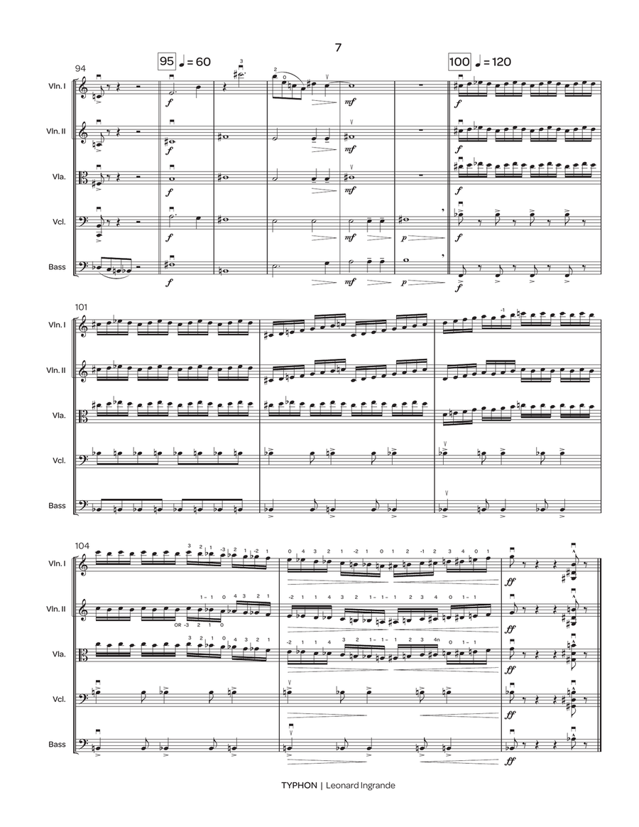 Typhon: The Father of All Monsters (score only) String Orchestra scores gallery preview page 8