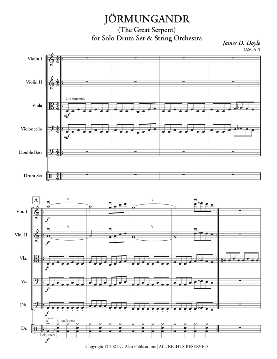 Jörmungandr (score only) Jörmungandr (score only) String Orchestra scores gallery preview page 2