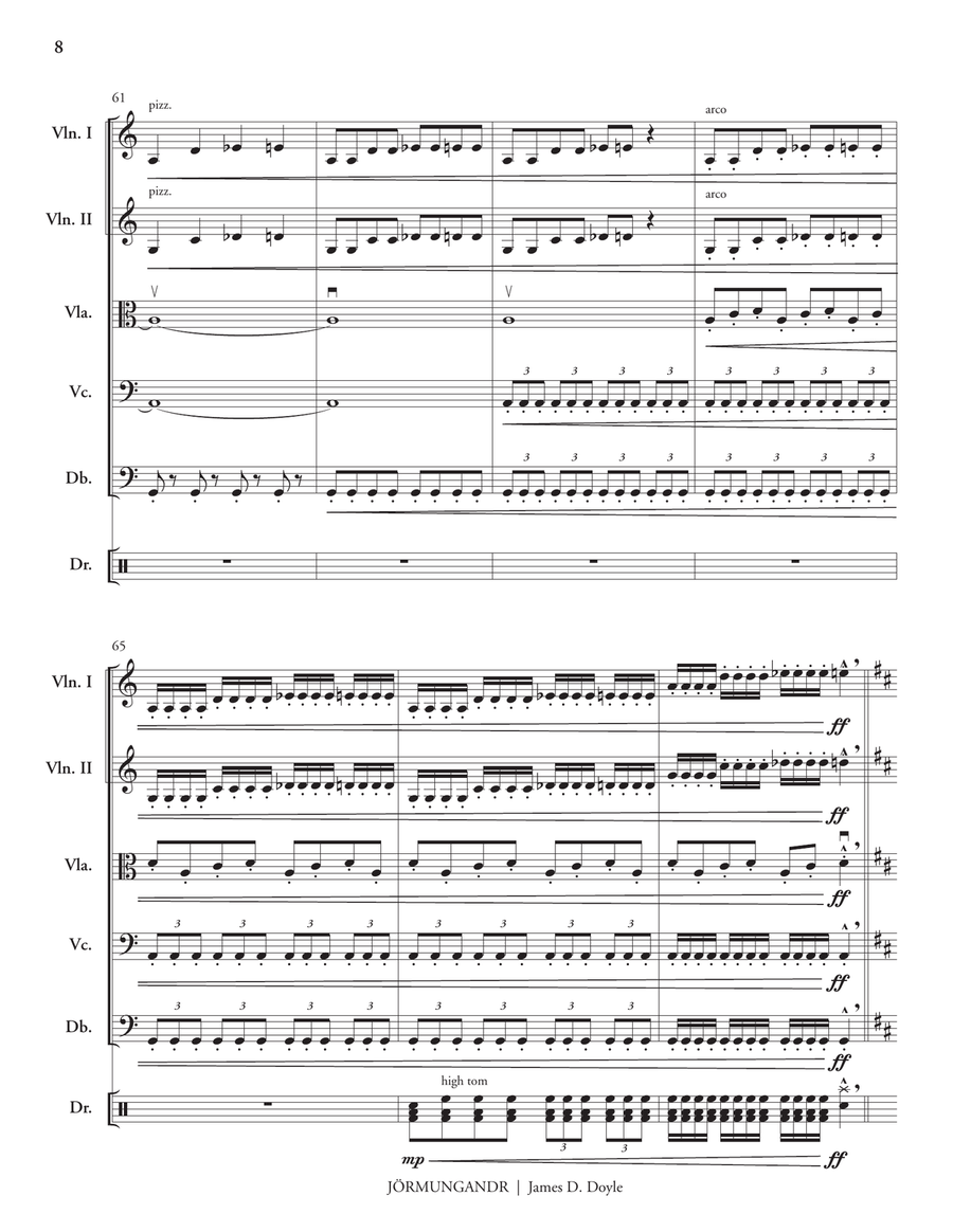 Jörmungandr (score only) Jörmungandr (score only) String Orchestra scores gallery preview page 9