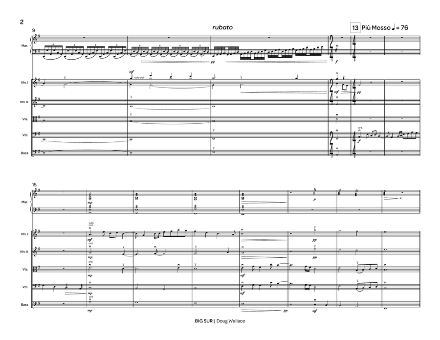 Big Sur (score only) String Orchestra scores gallery preview page 3