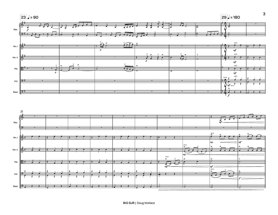 Big Sur (score only) String Orchestra scores gallery preview page 4