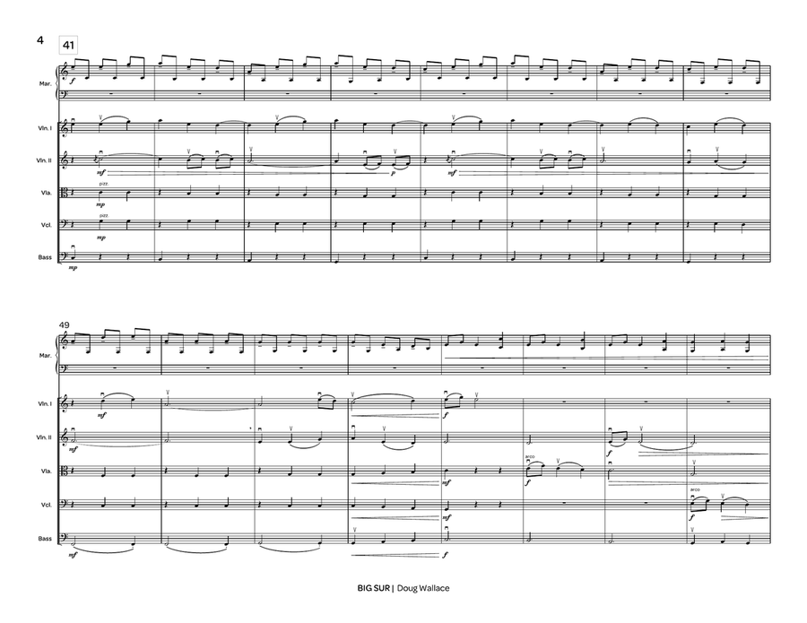 Big Sur (score only) String Orchestra scores gallery preview page 5