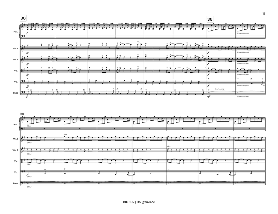Big Sur (score only) String Orchestra scores gallery preview page 8
