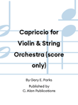 Capriccio for Violin & String Orchestra (score only)