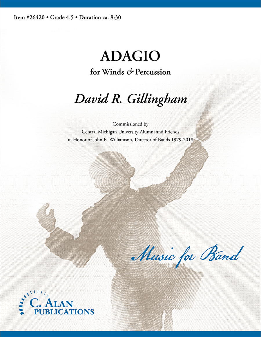 Adagio for Winds and Percussion (score only) Concert Band scores gallery preview page 1