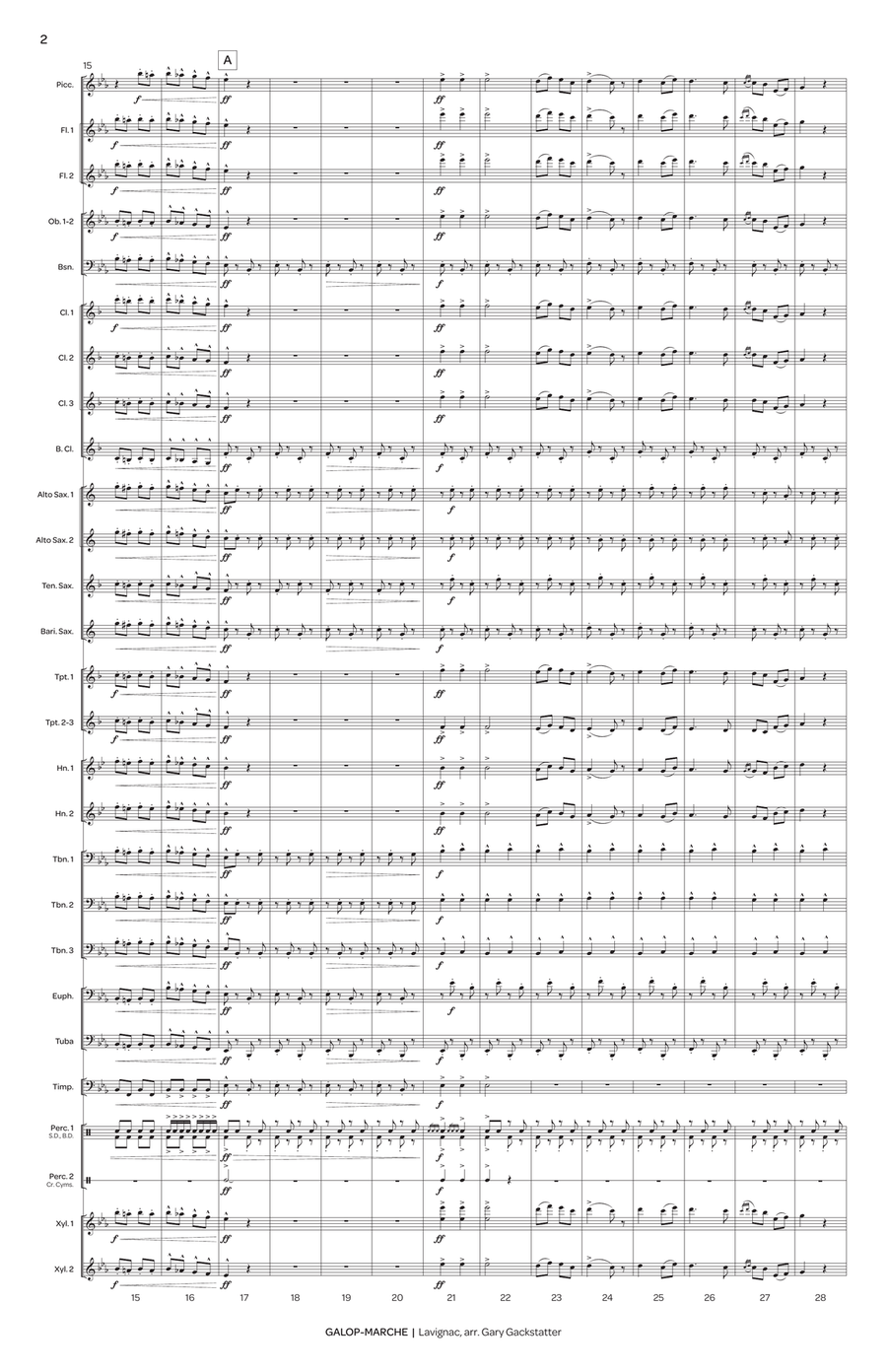 Galop-Marche (Lavignac) Galop-Marche (Lavignac) Concert Band scores gallery preview page 4