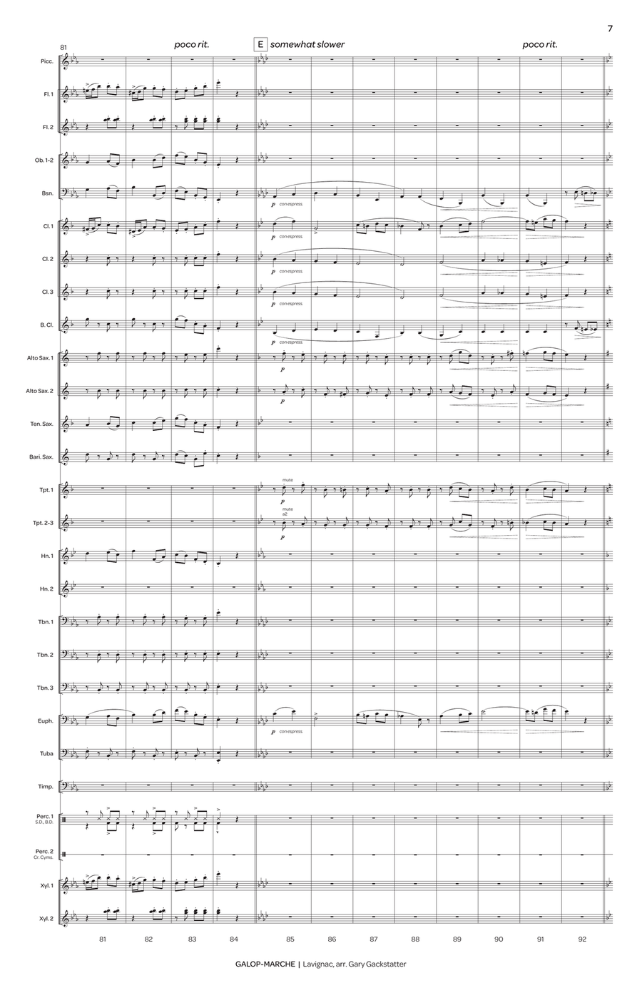 Galop-Marche (Lavignac) Galop-Marche (Lavignac) Concert Band scores gallery preview page 9