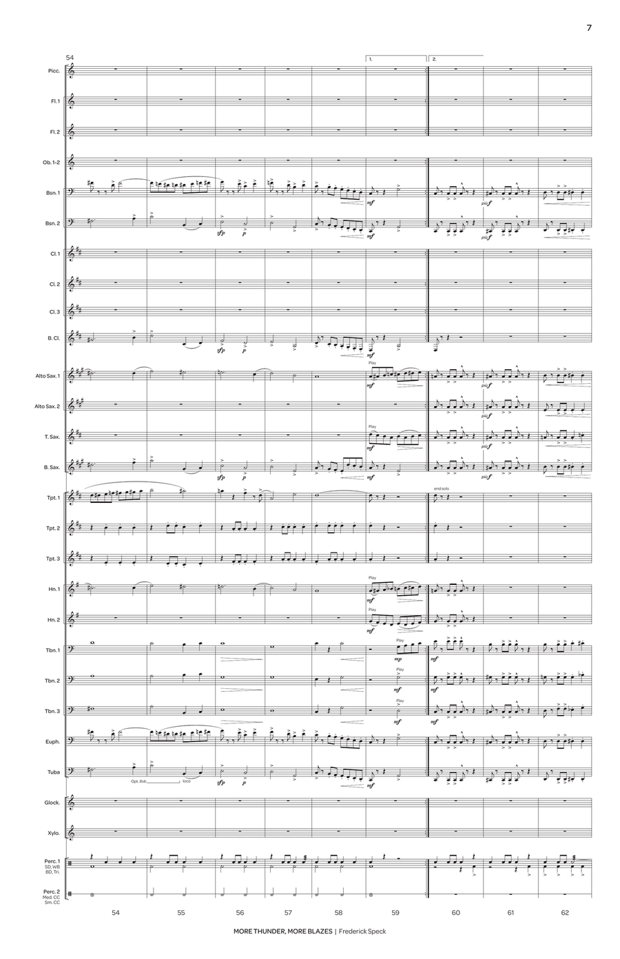 More Thunder, More Blazes Concert Band scores gallery preview page 8