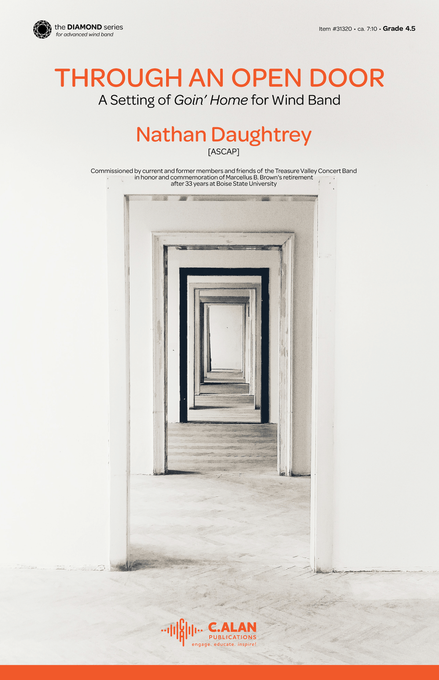 Through an Open Door (score only) Concert Band scores gallery preview page 1