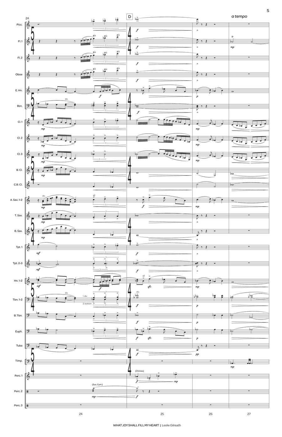 What Joy Shall Fill My Heart Concert Band scores gallery preview page 6