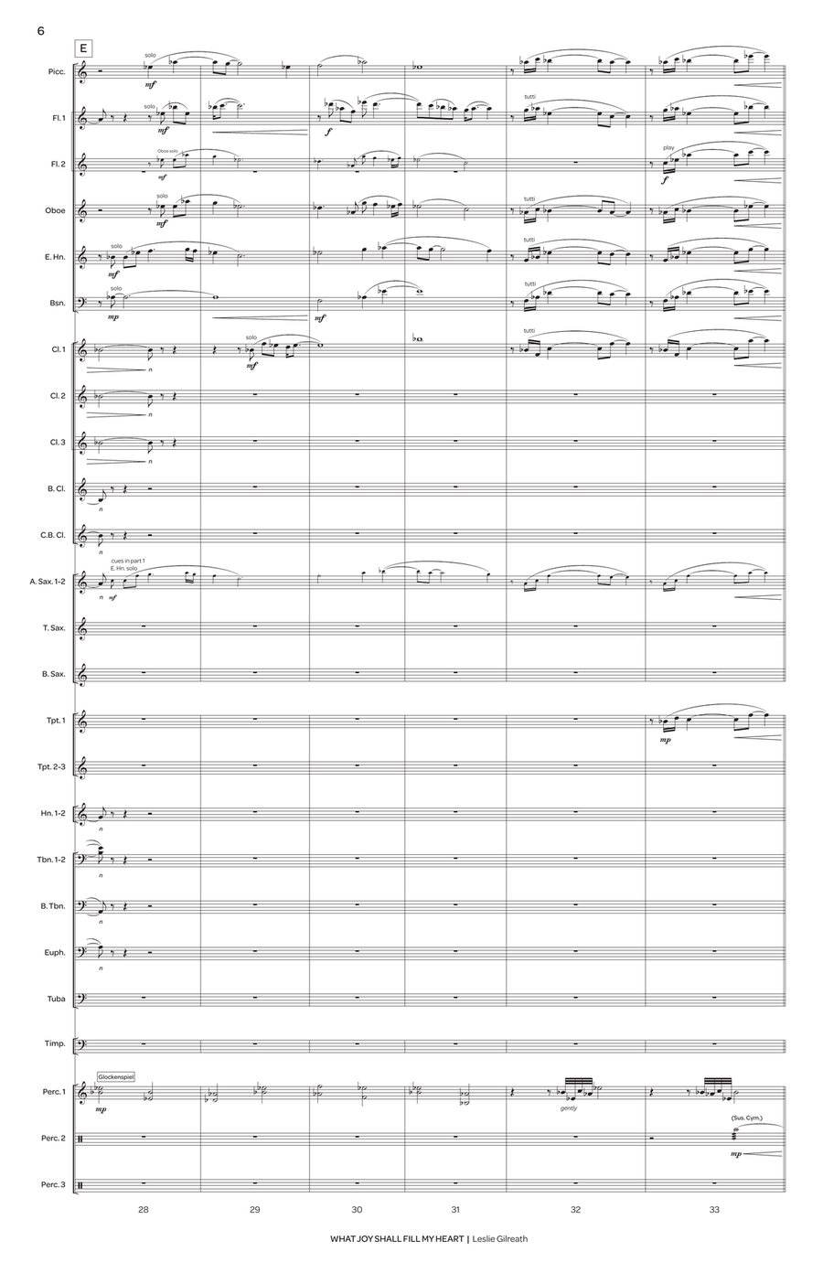 What Joy Shall Fill My Heart Concert Band scores gallery preview page 7