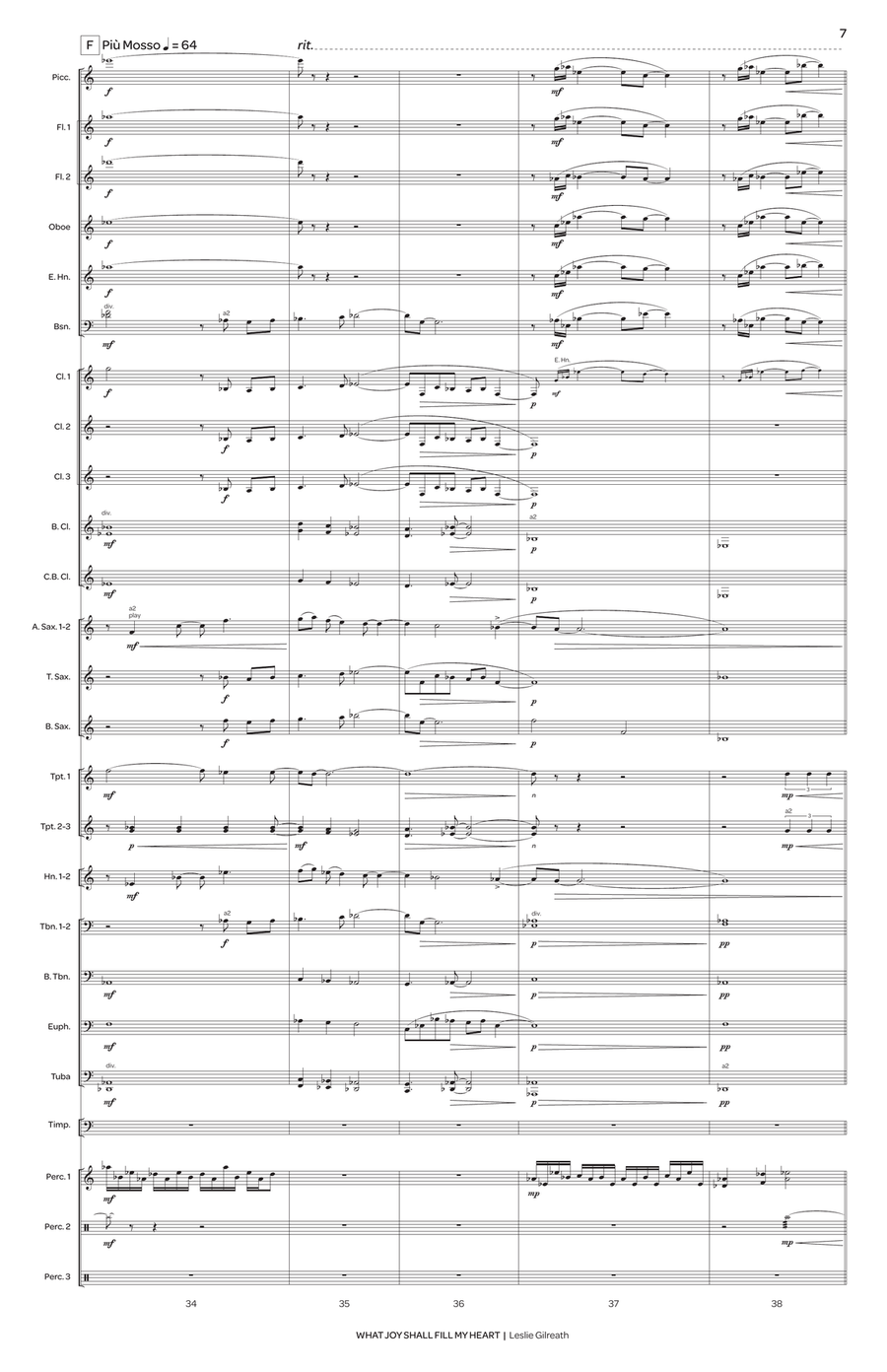 What Joy Shall Fill My Heart Concert Band scores gallery preview page 8