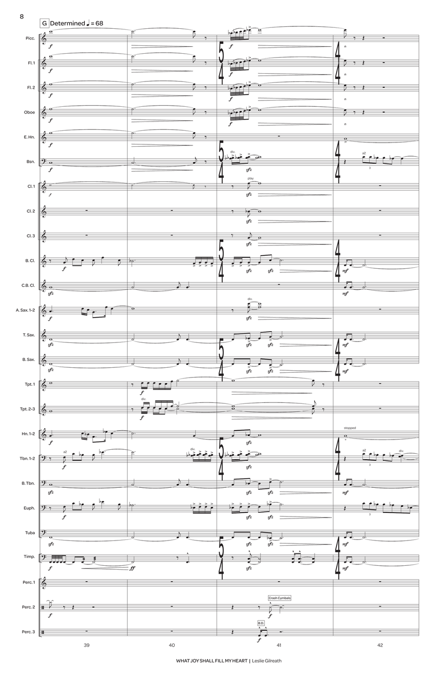 What Joy Shall Fill My Heart Concert Band scores gallery preview page 9