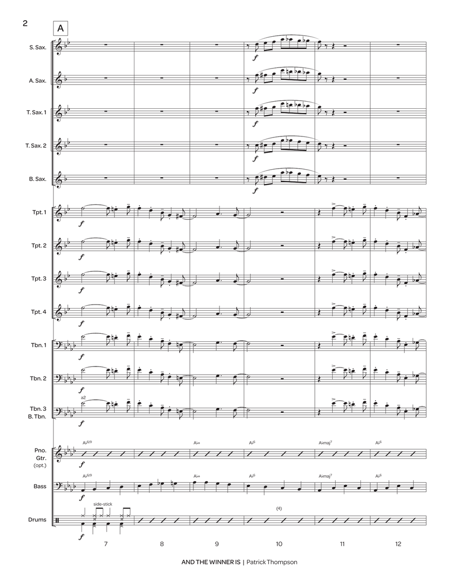 And the Winner Is (score only) Jazz Ensemble scores gallery preview page 3