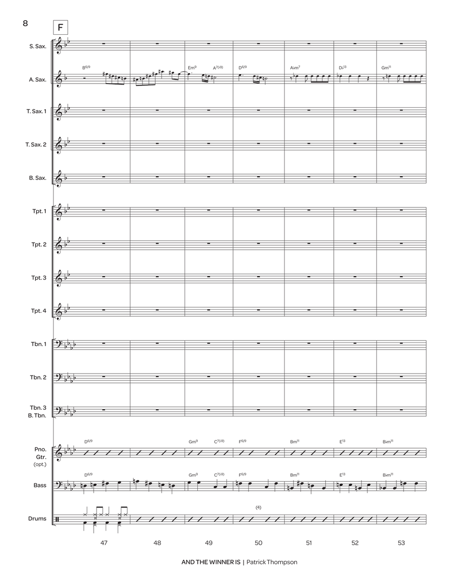 And the Winner Is (score only) Jazz Ensemble scores gallery preview page 9