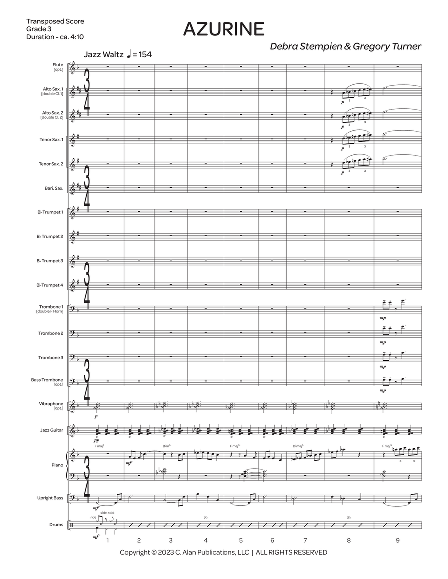 Azurine Azurine Jazz Ensemble scores gallery preview page 3