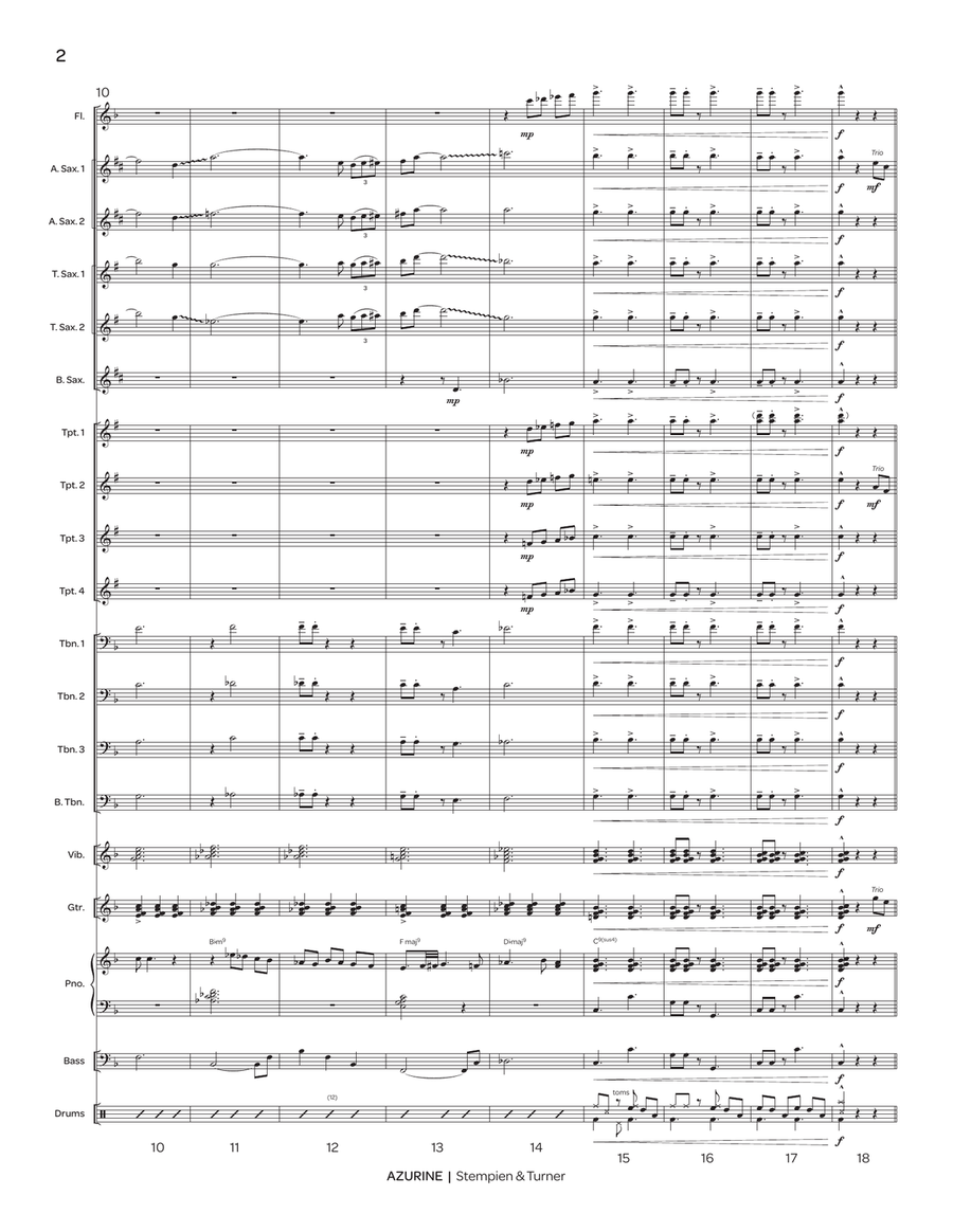 Azurine Azurine Jazz Ensemble scores gallery preview page 4