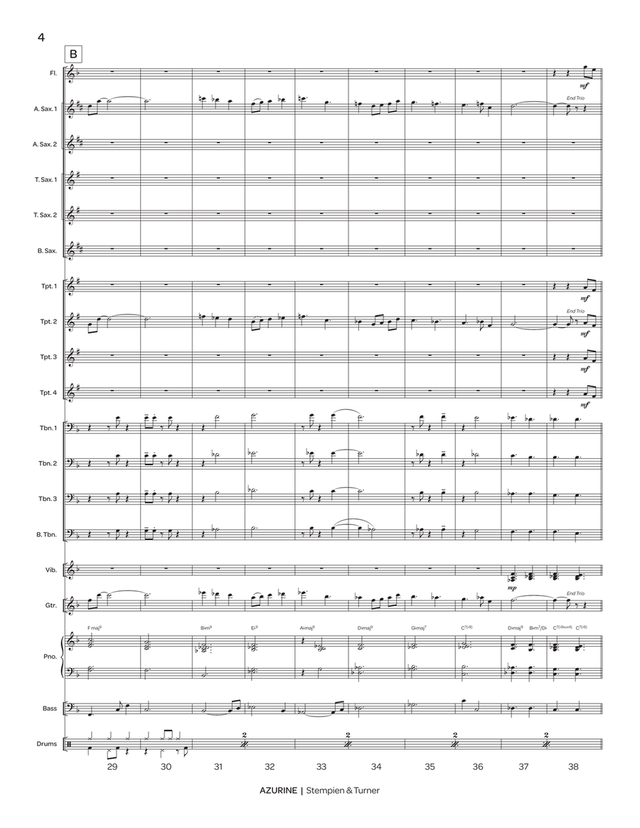 Azurine Azurine Jazz Ensemble scores gallery preview page 6