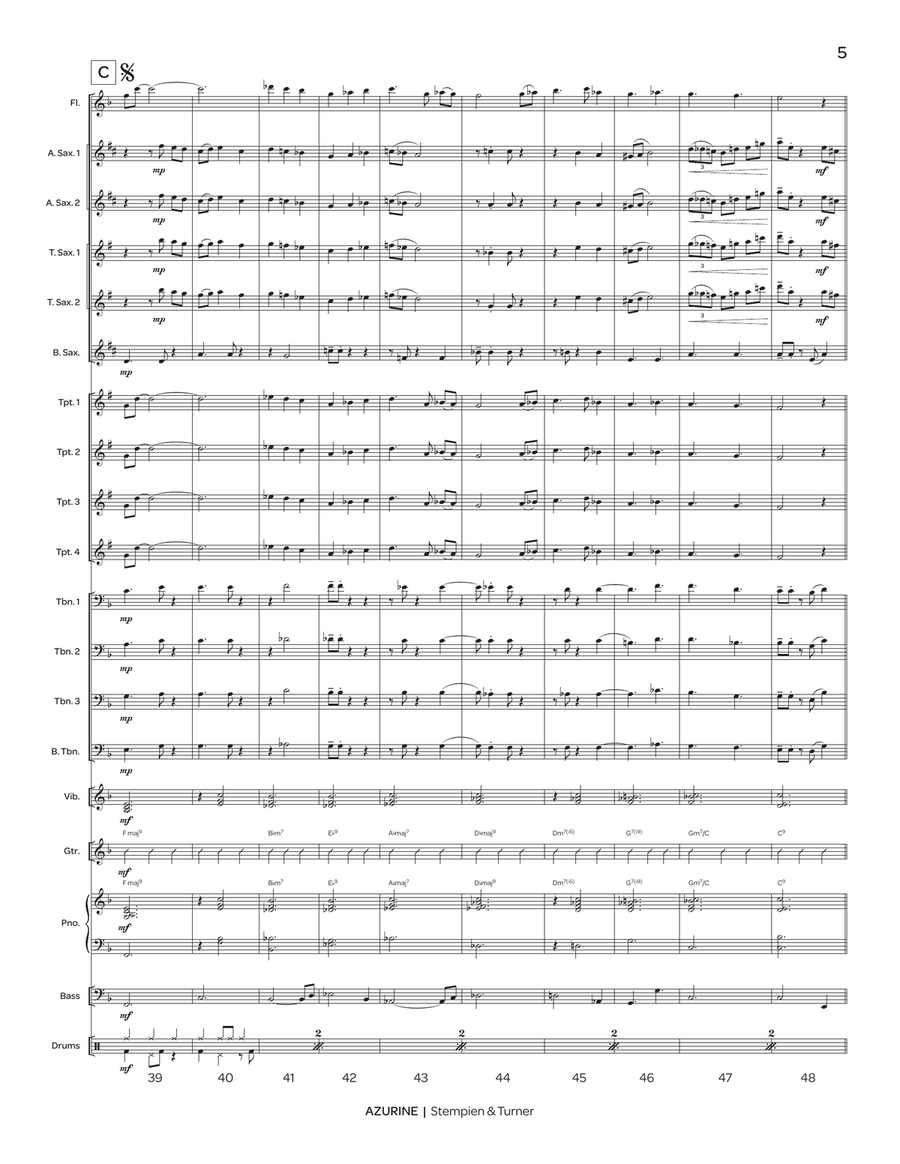 Azurine Azurine Jazz Ensemble scores gallery preview page 7
