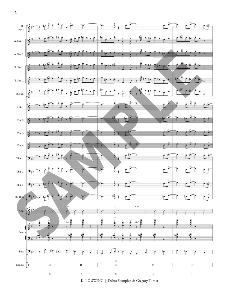King Swing King Swing Jazz Ensemble scores gallery preview page 3