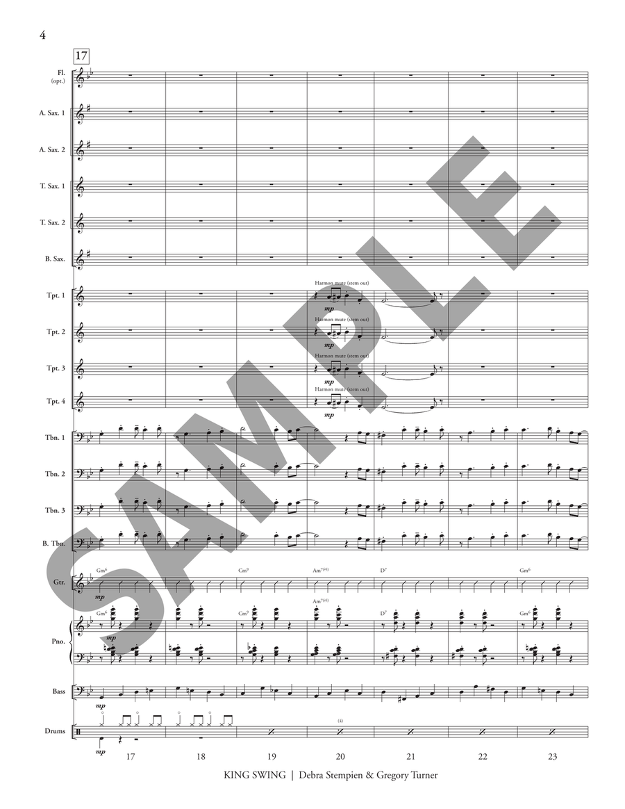 King Swing King Swing Jazz Ensemble scores gallery preview page 5