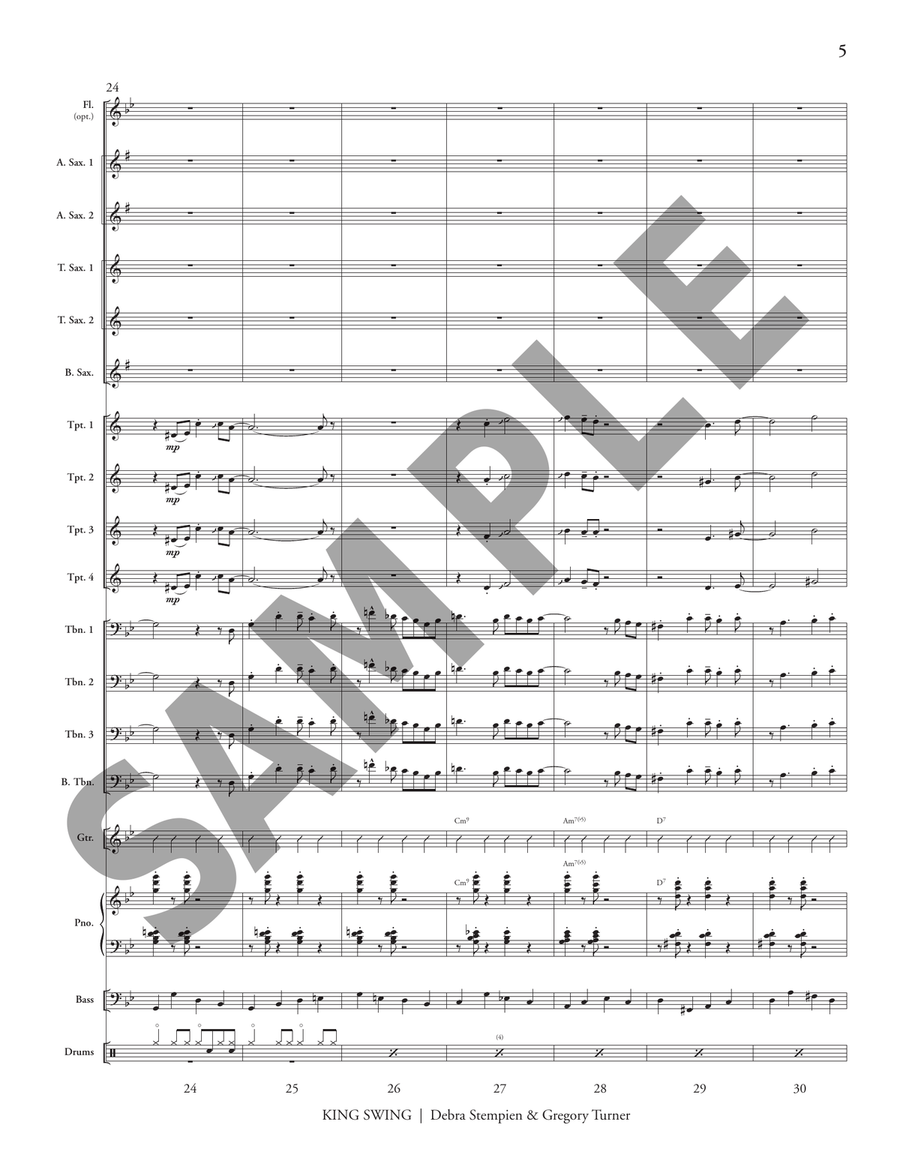 King Swing King Swing Jazz Ensemble scores gallery preview page 6