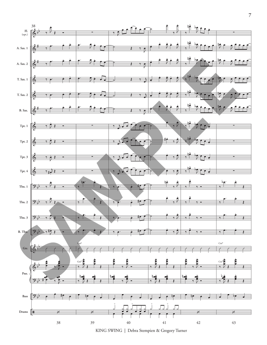 King Swing King Swing Jazz Ensemble scores gallery preview page 8