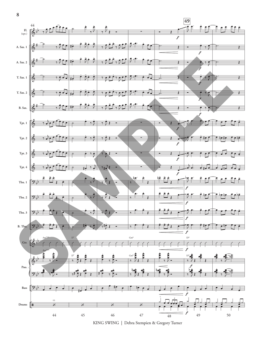 King Swing King Swing Jazz Ensemble scores gallery preview page 9