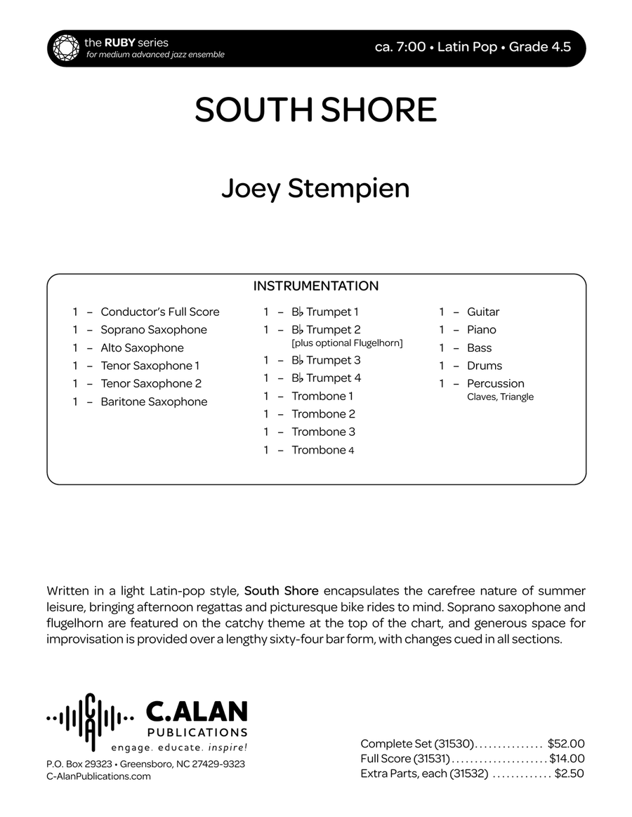 South Shore South Shore Jazz Ensemble scores gallery preview page 2