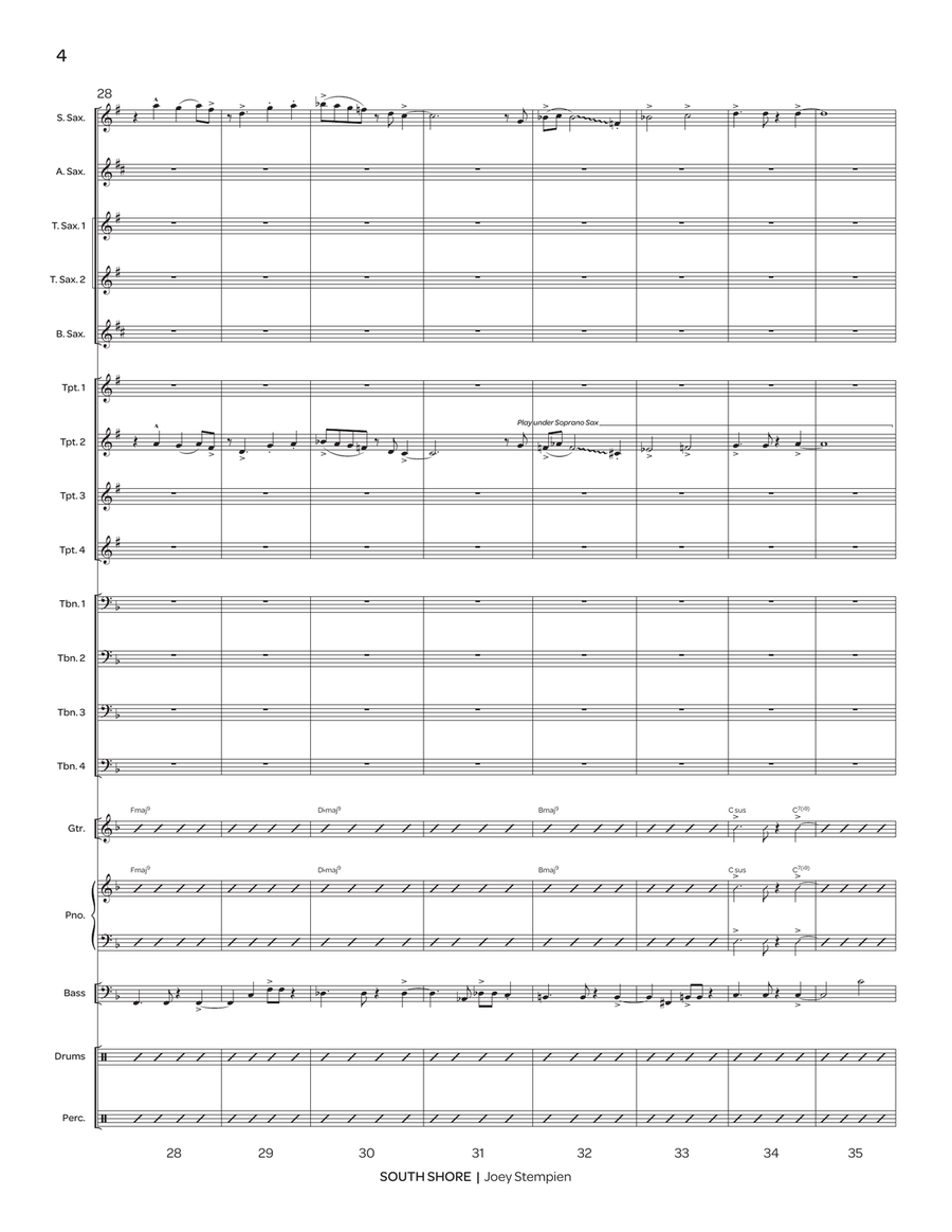 South Shore South Shore Jazz Ensemble scores gallery preview page 6