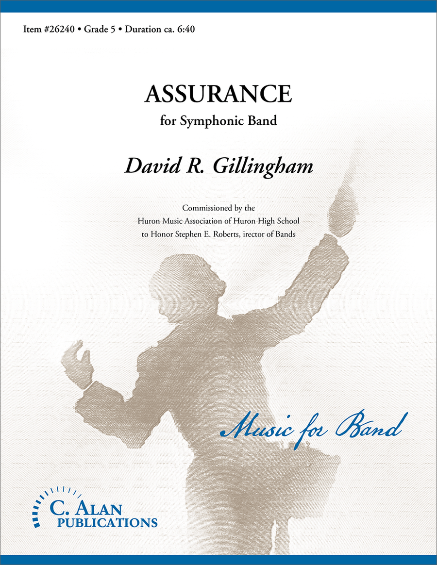 Assurance (score only) Assurance (score only) Concert Band scores gallery preview page 1